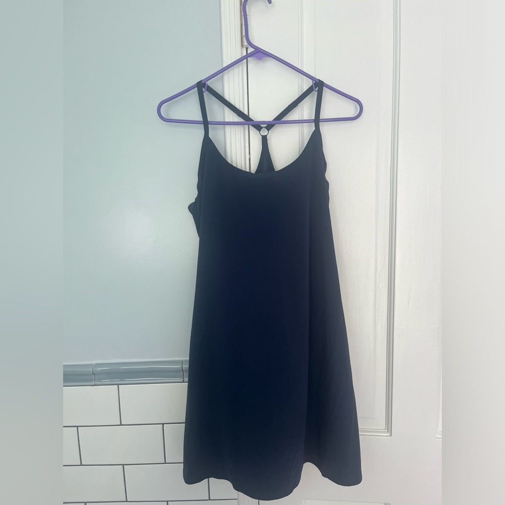 Outdoor voice athletic dress — navy